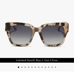 Diff Bella ll Eyewear Brown Oversized Sunglasses
